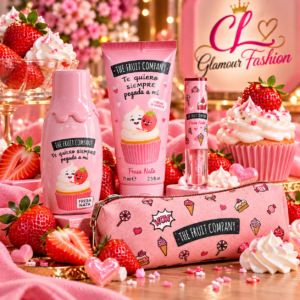 Coffret 4 pièces fraise chantilly