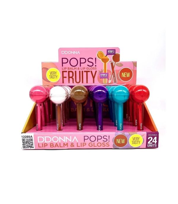 Gloss et baume à lèvres Pops Fruité un 2 en 1