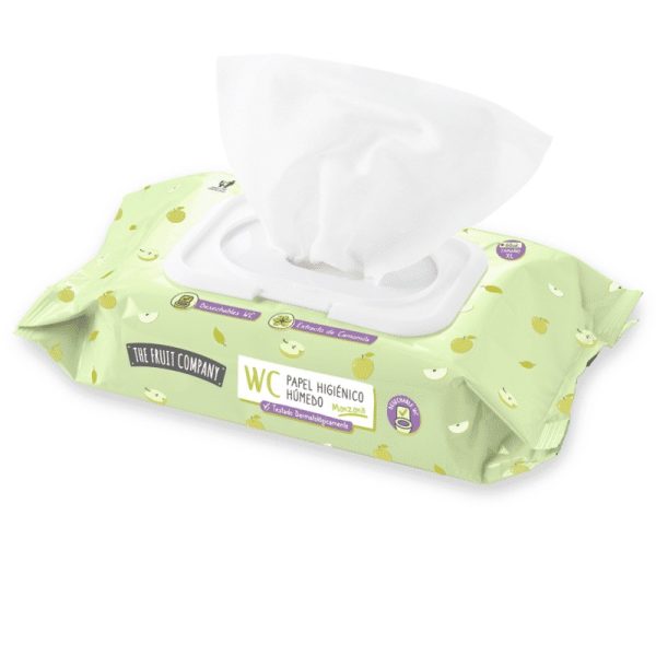 Lingettes hygiéniques humides - Pomme ou Pêche – Image 2