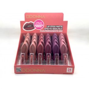 Rouge à lèvres Mat Effet Velours Seconde Peau 24h - 12 teintes