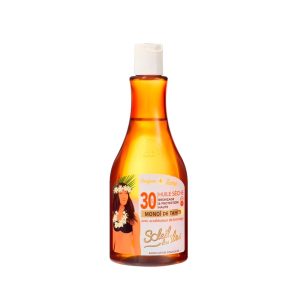 Huile sèche avec accélérateur de bronzage - Parfum des îles SPF30 - 150ml
