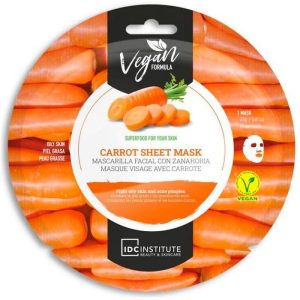 Masque visage Vegan pour peaux sensibles et grasses – Carotte
