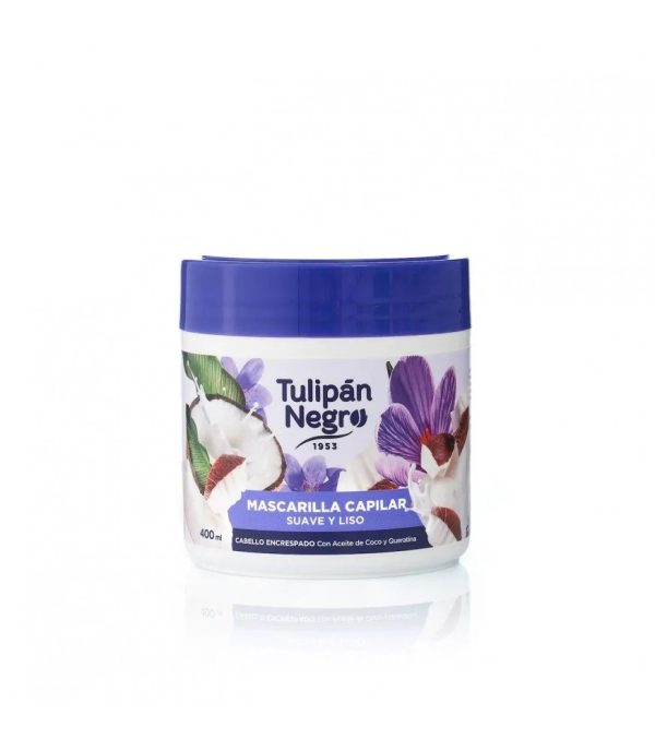 Masque pour cheveux doux et lisse  – Huile de coco et Kératine  – 400ml