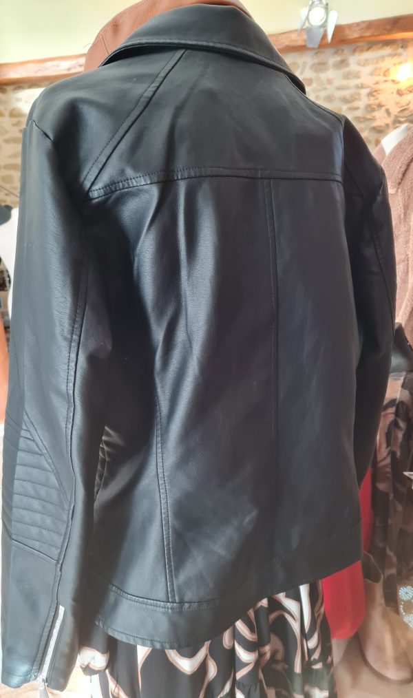 Perfecto simili zippé - T2 - Noir – Image 3