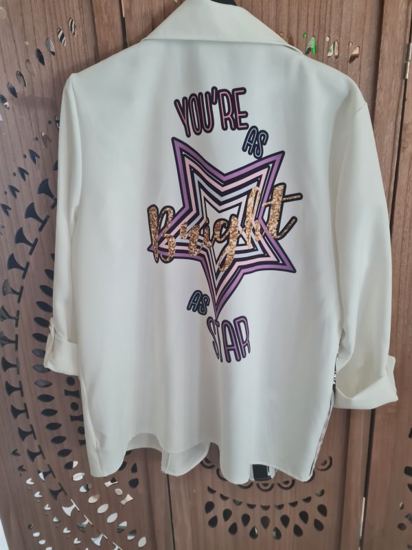 Veste Blazer imprimé " You're à star"  - Taille unique du 40 au 46 – Image 2
