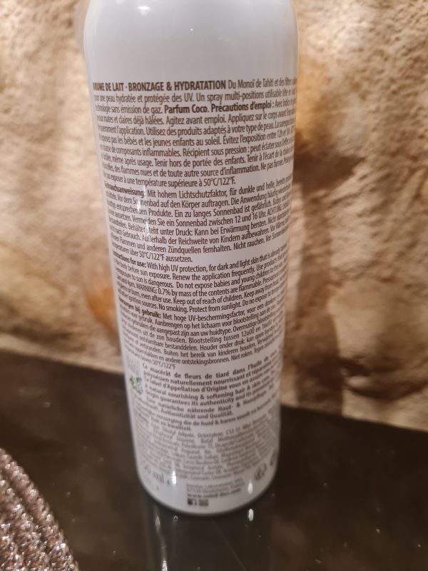 Brume solaire lait -  Parfum Coco SPF 30- 200 ml – Image 3