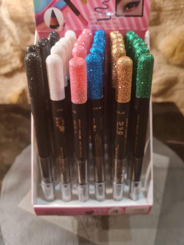 Crayons pour les yeux à paillettes - 6 couleurs