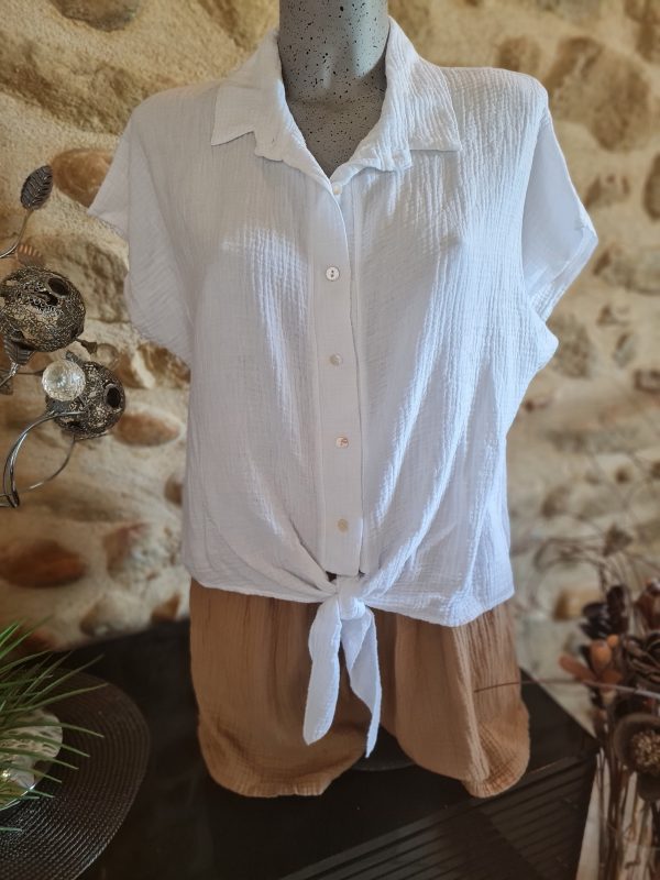 Short en gaz de coton - Taille unique du 36 au 44 – Image 5