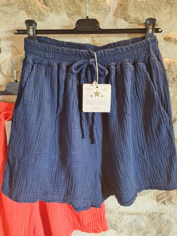 Short en gaz de coton - Taille unique du 36 au 44 – Image 3