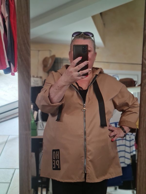 Veste style Coupe vent HOPE - Camel - TU du 42 jusqu'au 52 – Image 4