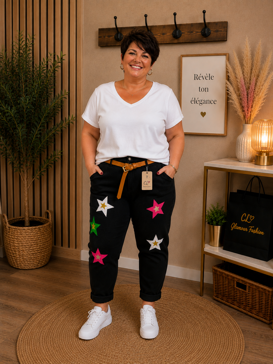 Pantalon Etoiles 🌟 - T2 et T4 - noir – Image 2
