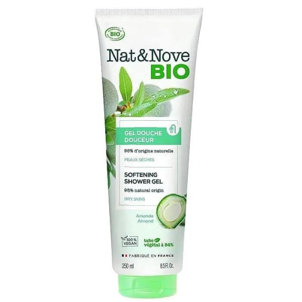Gel douche Bio Délicat - Peaux Sèches – France- Végétalien - 250ml