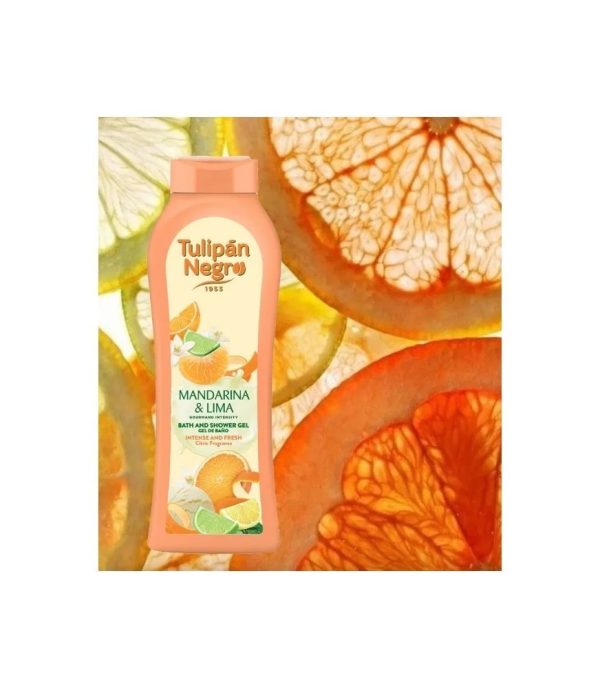 Gel douche et bain parfumé  Mandarine Lima - Vegan - 650ml
