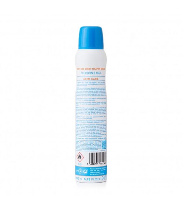 Déodorant en spray Coton Frais – 0% Alcool et 0% sel d’aluminium -200ml – Image 2