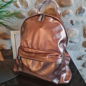 Sac à dos simili brillant - 3 coloris au choix