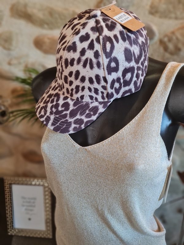 Casquette Léopard beige réglable