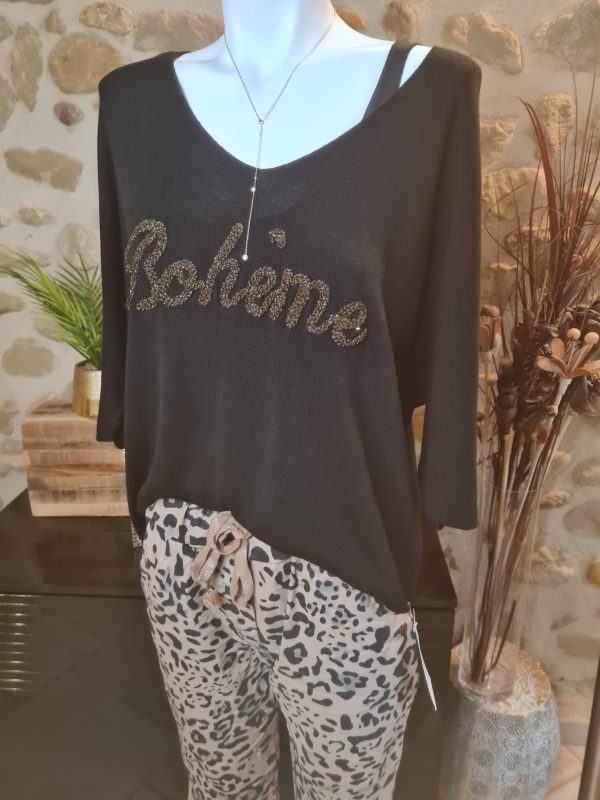 Pull fin Bohème coupe chauve souris TU jusqu'au 42 – Image 7