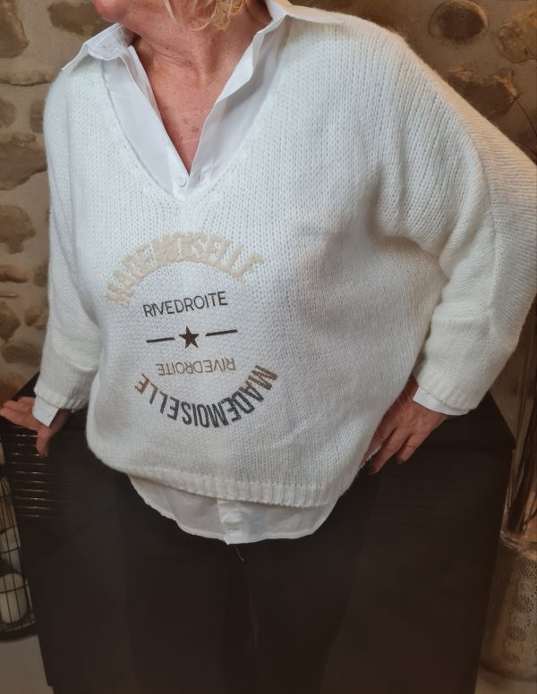 Pull Mademoiselle Rive Droite TU jusqu'au 44 – Image 2