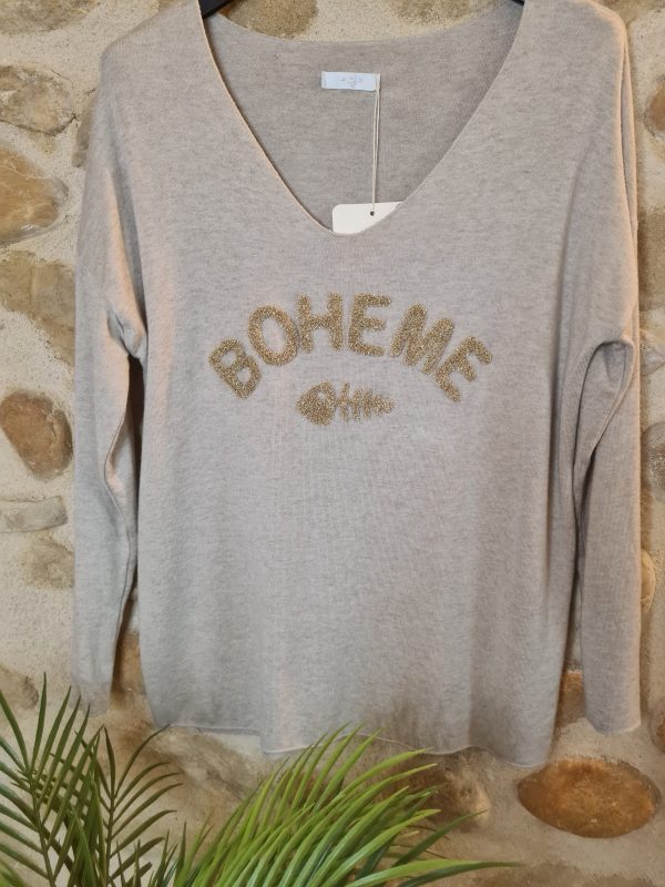 Pull léger Bohême col V TU jusqu'au 42/44 – Image 3