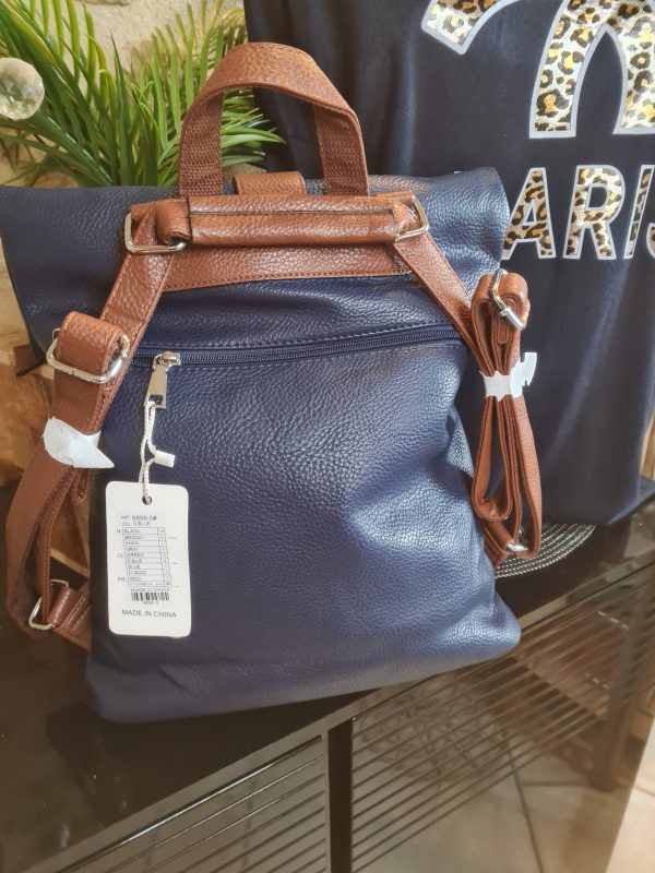 Sac à main bi color original, à porter à dos – Image 3