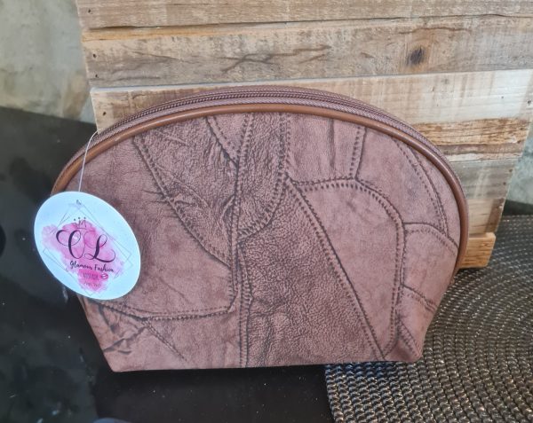 Jolie Trousse de rangement différentes tailles marron – Image 6