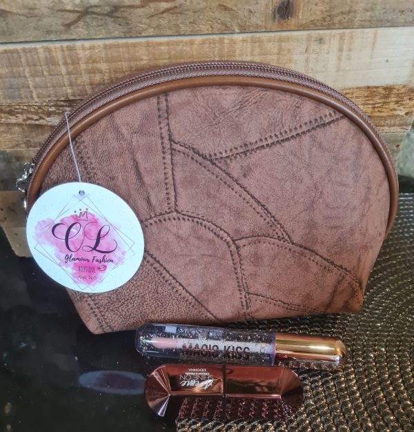 Jolie Trousse de rangement différentes tailles marron – Image 4