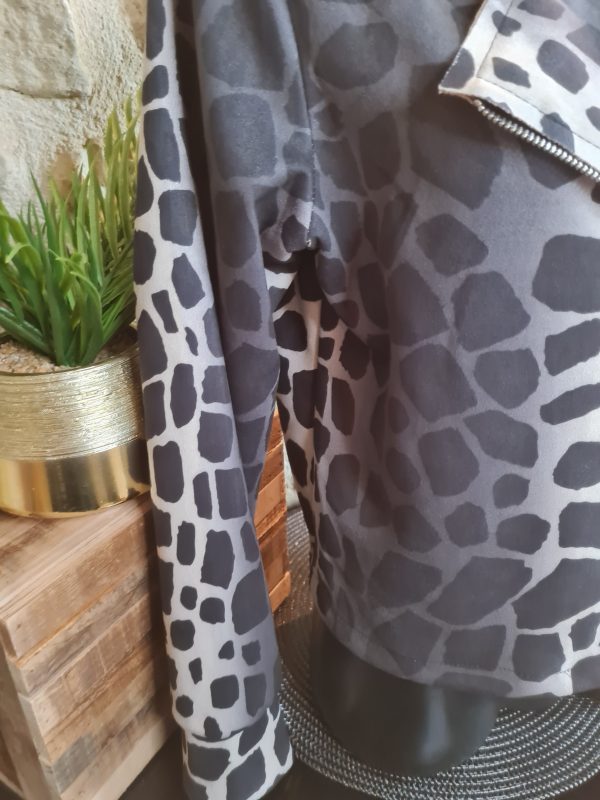 Veste style perfecto suédine Léopard TU jusqu'au 40 – Image 5
