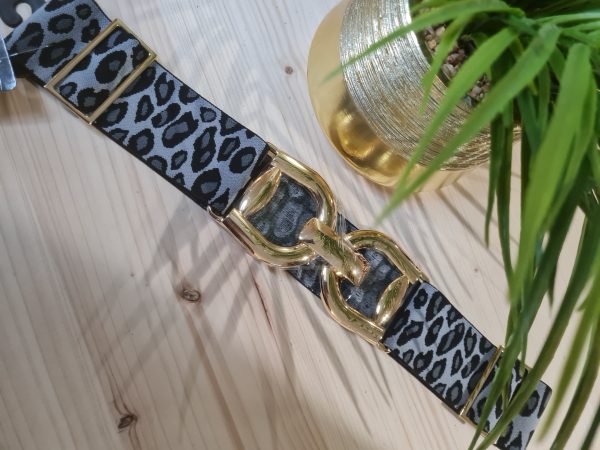Ceinture élastique Léopard TU jusqu'au 50/52