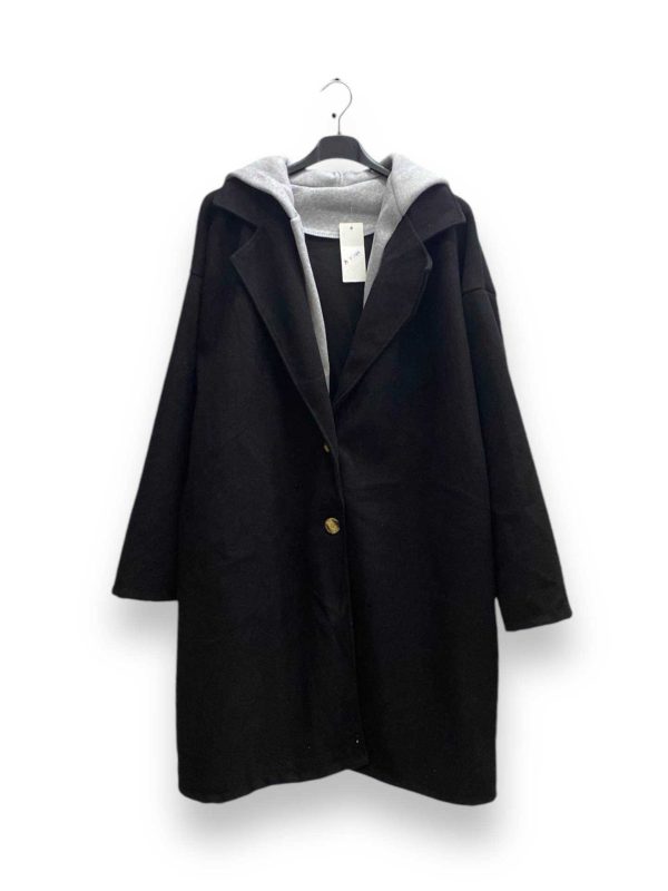 Manteau à capuche sweat grise détachable TU GT jusque 52