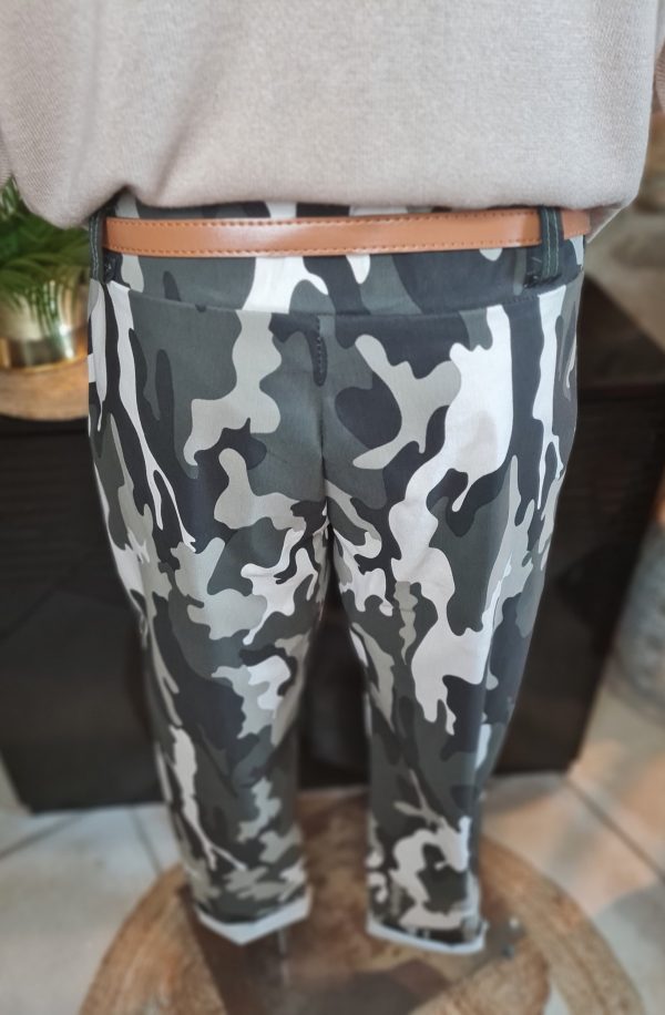 Jegging imprimé camouflage avec  ceinture- T1 à T6 – Image 4