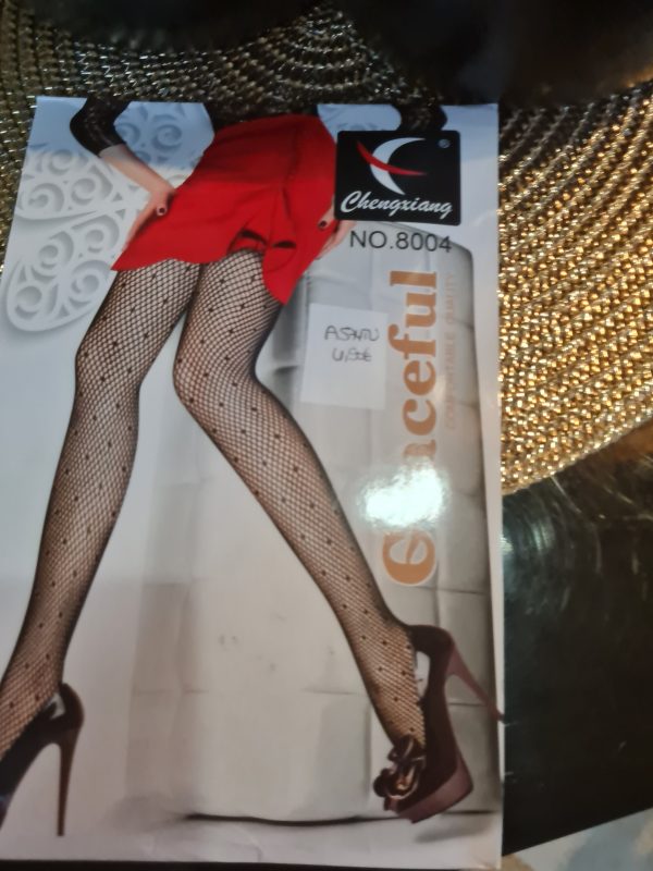 Collant resille noire TU jusqu'au 42 – Image 3