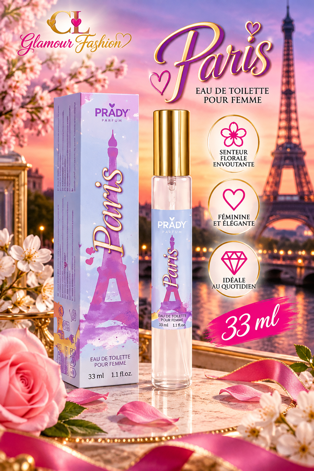Eau de toilette Paris inspi olfactives " La vie est belle "- Femme - 33 ml