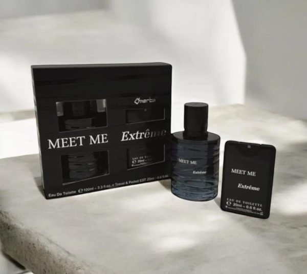 Coffret Homme Meet Me Extrême - Parfum 100 ml +  parfum format pocket 20 ml -