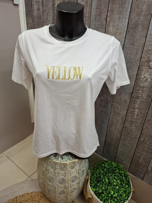 Tee shirt Yellow - TU PT - 34 au 40/42