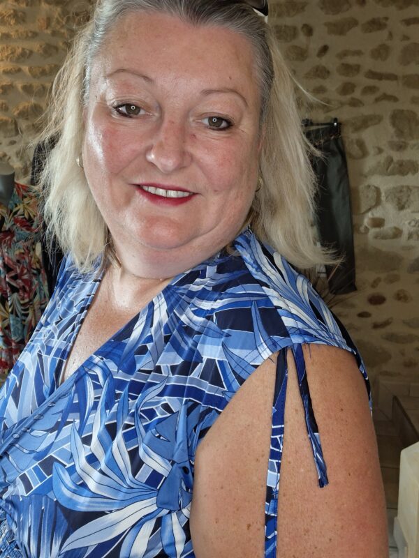Robe Magique courte imprimée - Rouge et blanc - 36 au 52 – Image 4