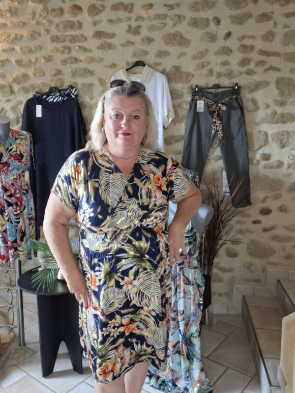 Robe Magique courte imprimée Fond Marine - 36 au 52 – Image 4