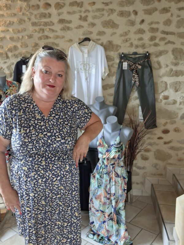 Robe Magique courte imprimée Fond Marine - 36 au 52 – Image 3