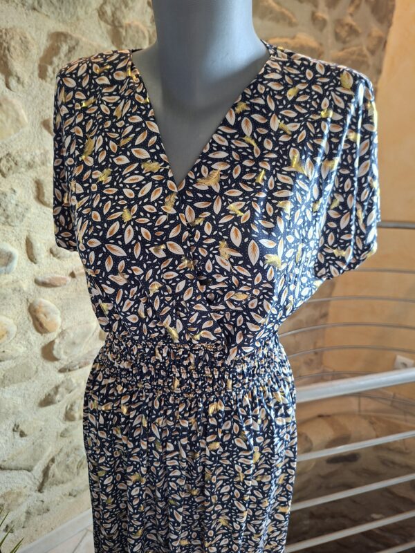 Robe Magique courte imprimée Fond Noir - 36 au 52 – Image 5