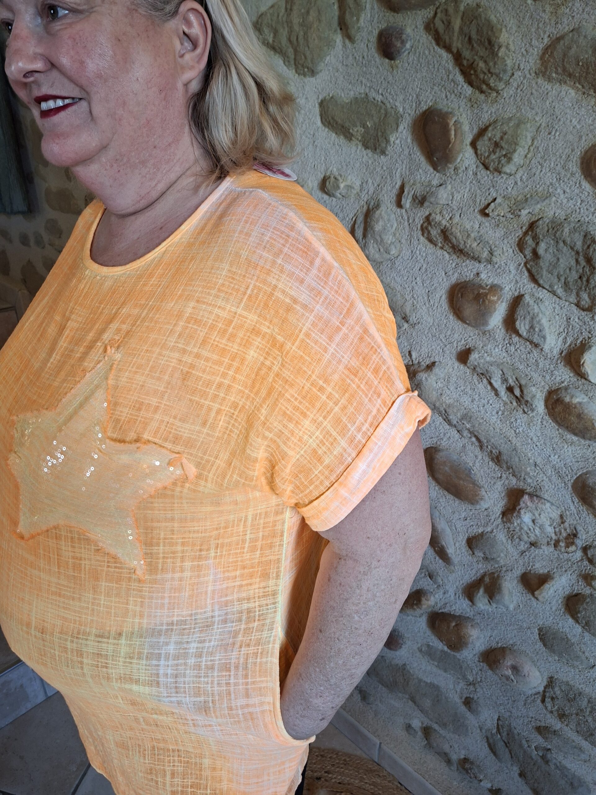 T-shirt Fluo Etoile 100% coton - TU GT - 46 au 52 – Image 5