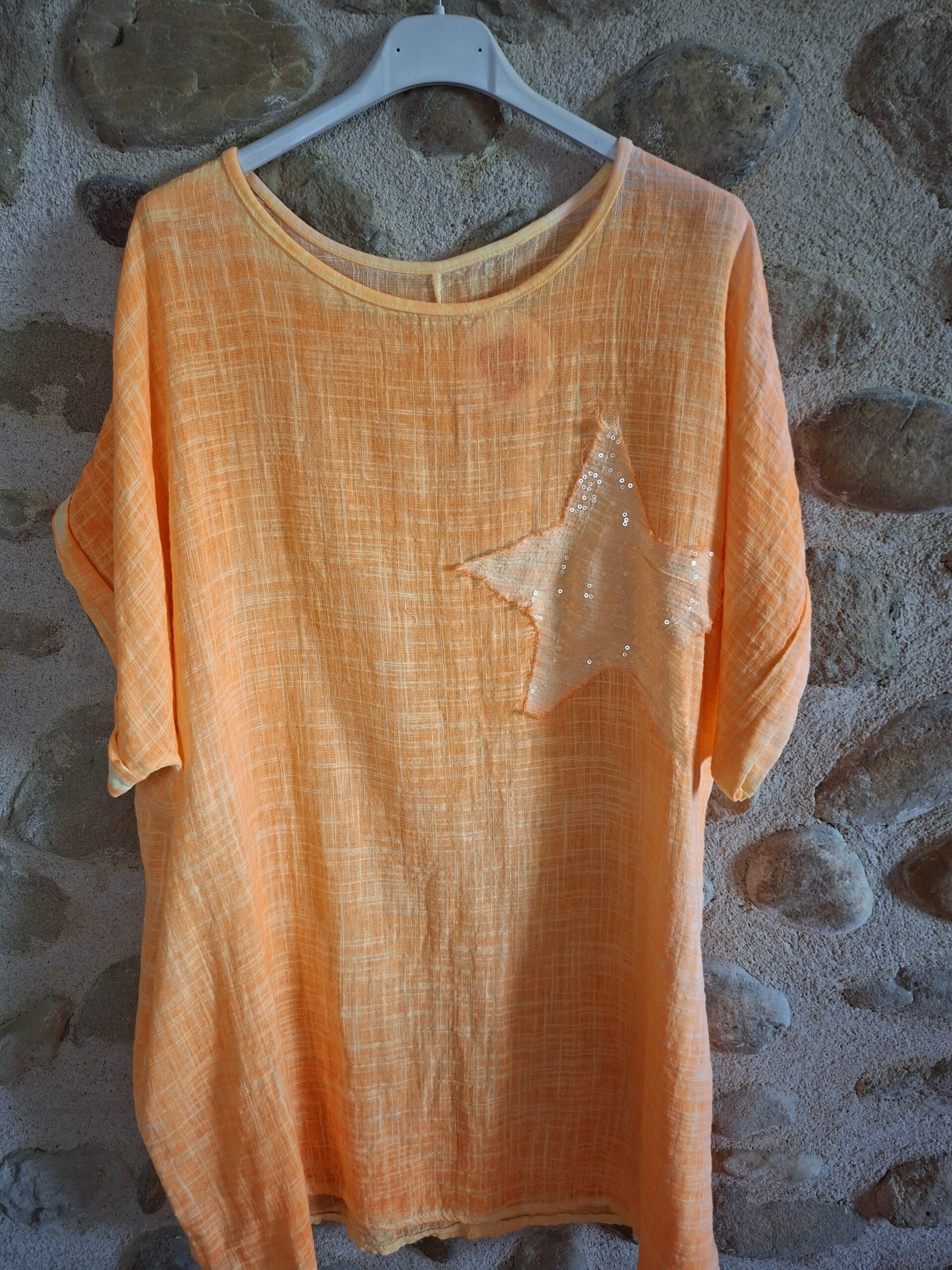 T-shirt Fluo Etoile 100% coton - TU GT - 46 au 52 – Image 2