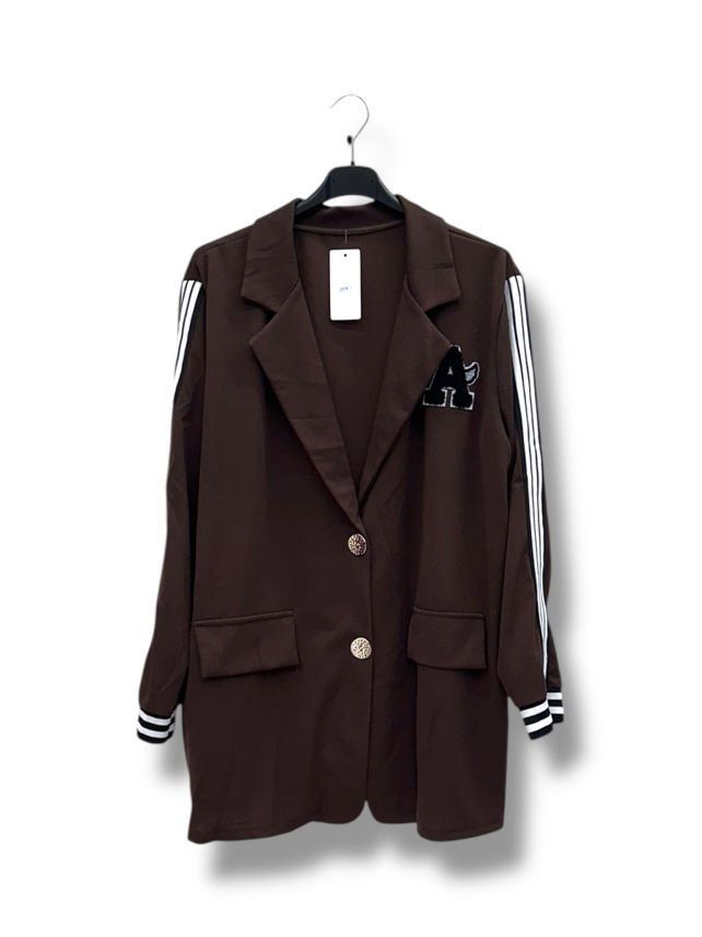 Veste "A" type Blazer avec rayures manches - 2 boutons - TU GT - 46 au 52/54 – Image 5