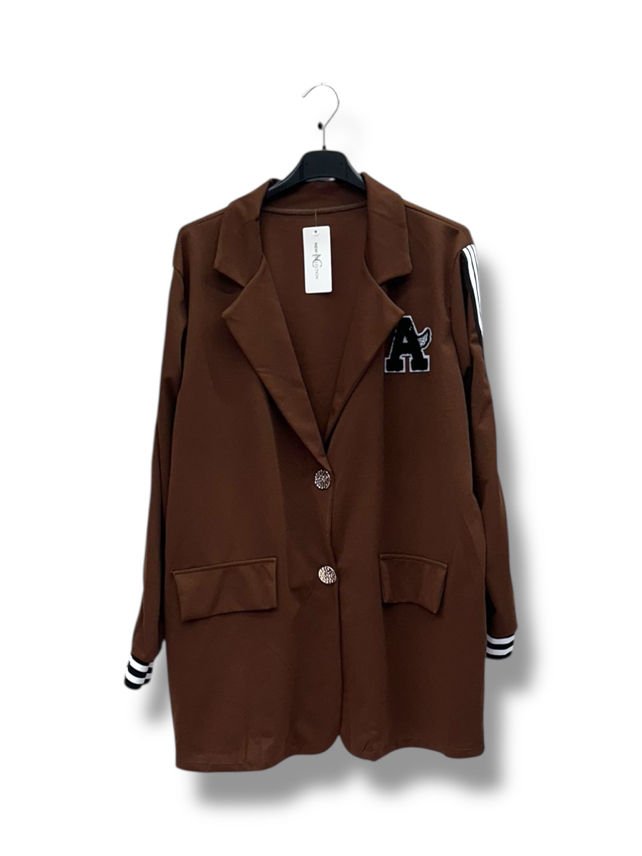 Veste "A" type Blazer avec rayures manches - 2 boutons - TU GT - 46 au 52/54 – Image 3