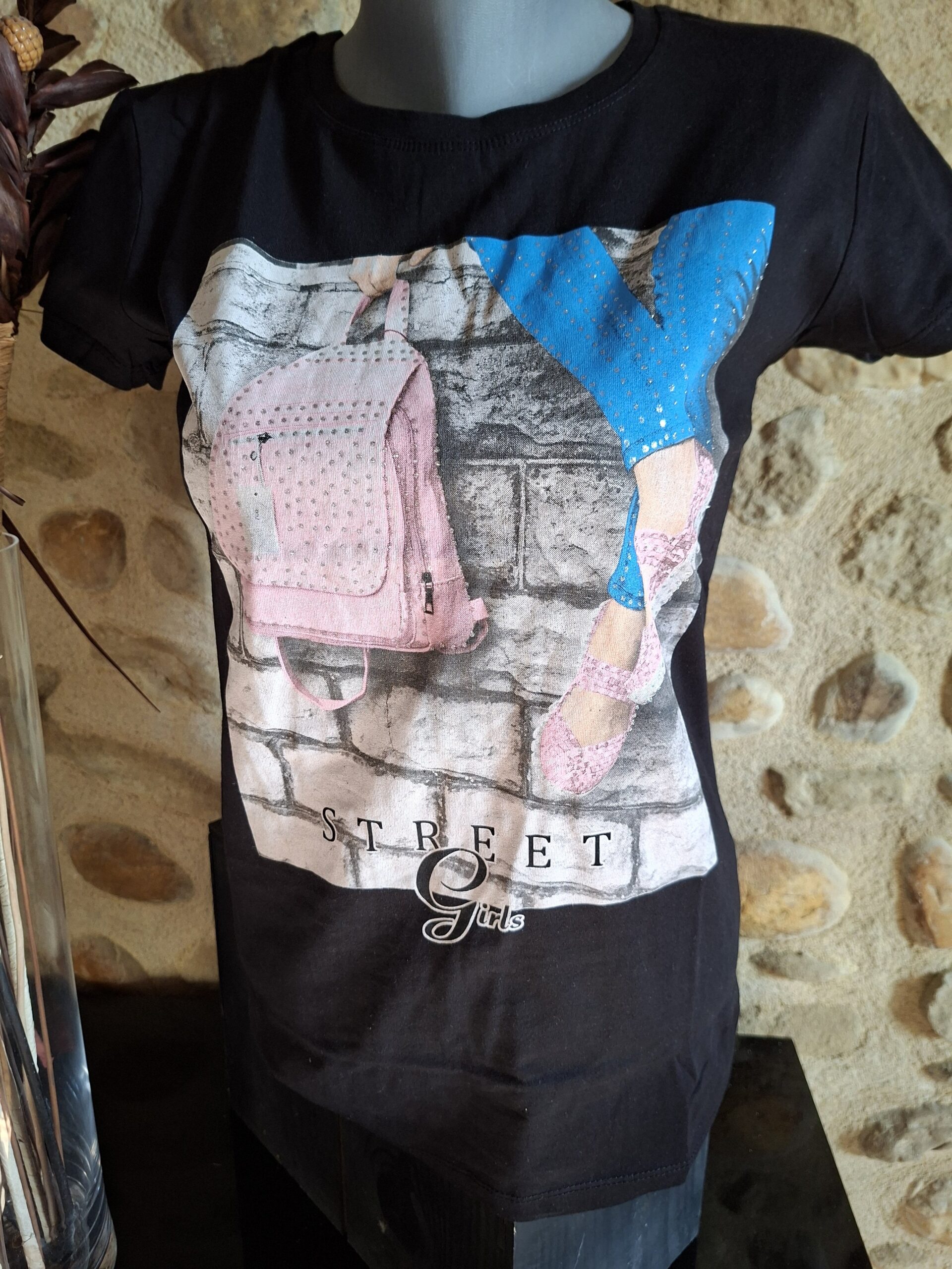 TS Bag Noir imprimé - Coton - Taille M ou L ou XL – Image 2