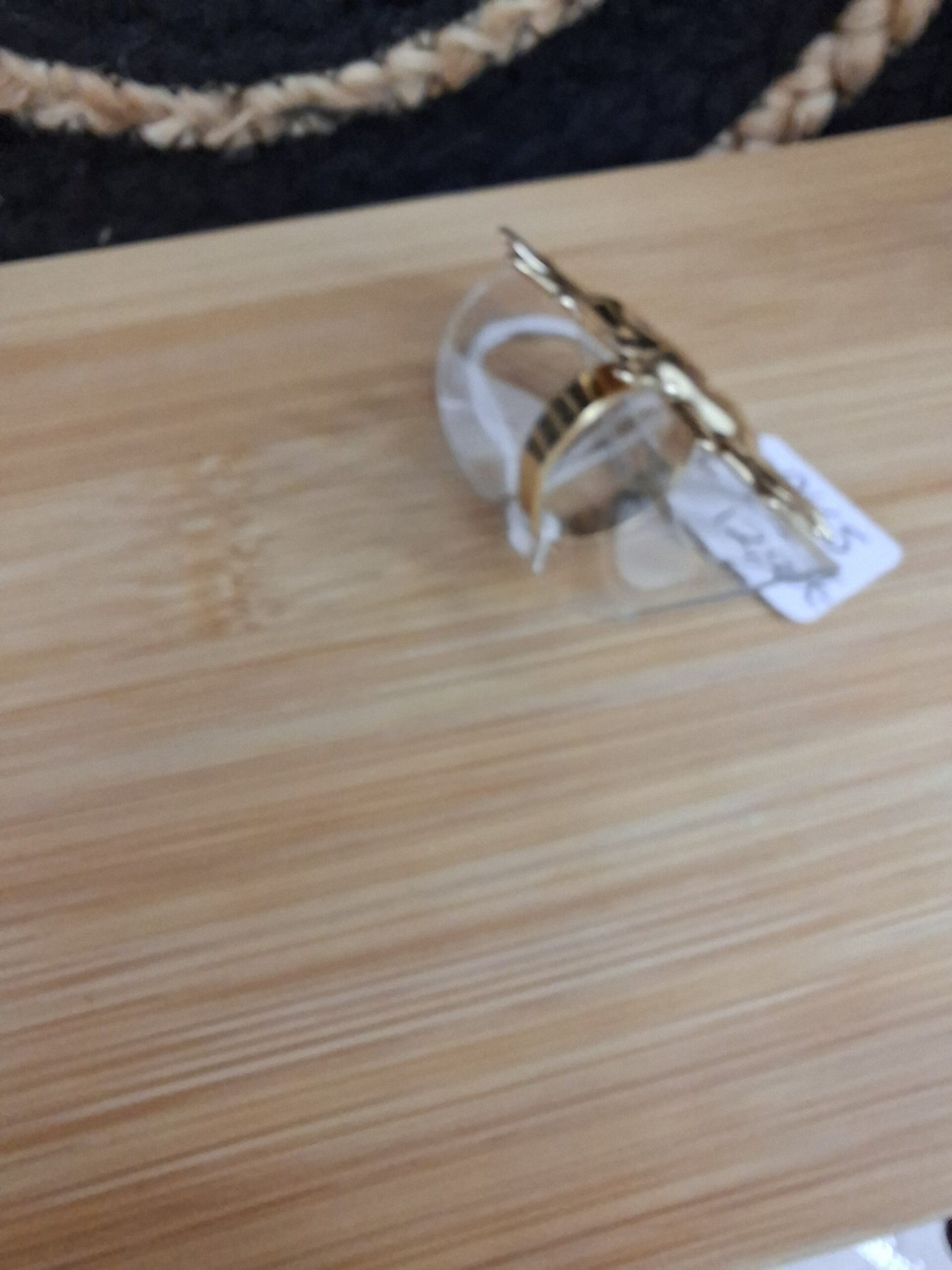 Bague réglable doré Soleil - Acier Inoxydable – Image 4