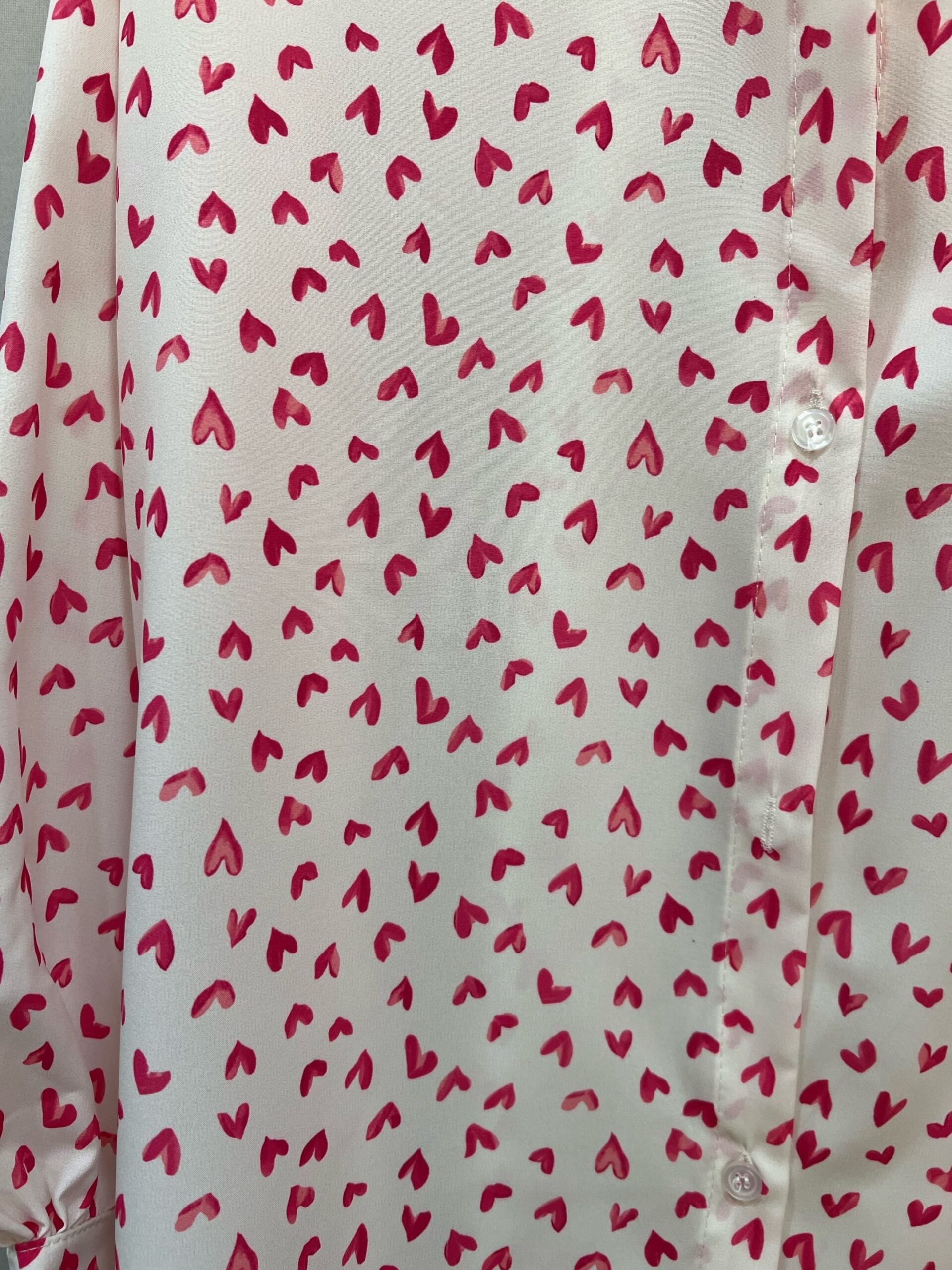 Chemise ML "Coeur" - Rose - TU MT du 42 au 46 – Image 4