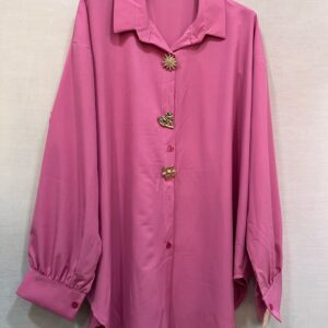 Chemise Broches bijoux - Rose - TU du 38 au 48