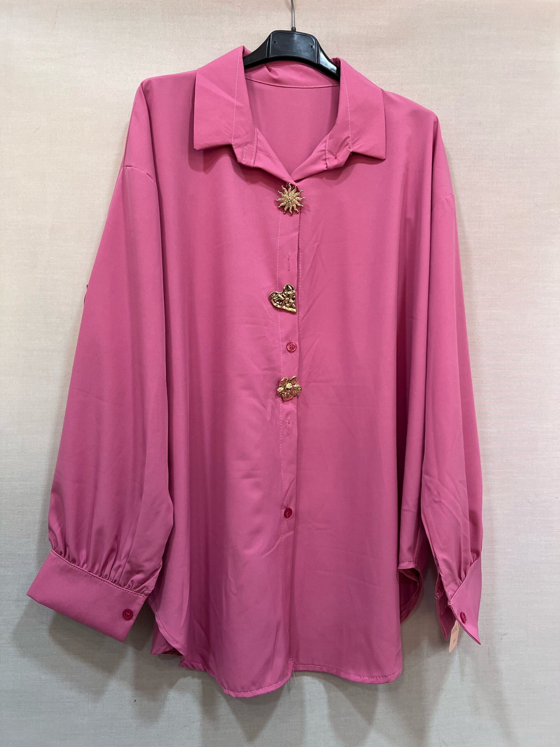 Chemise Broches bijoux - Rose - TU du 38 au 48