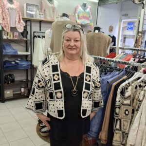 Gilet court brodé style Bohême - TU GT - 46 au 52