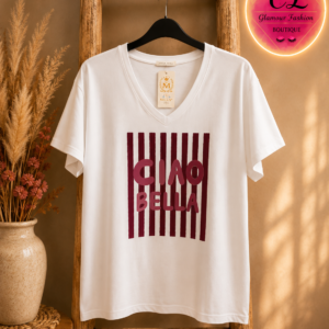 Tee-shirt Ciao Bella - Bordeaux - TU1 du 36 au 42