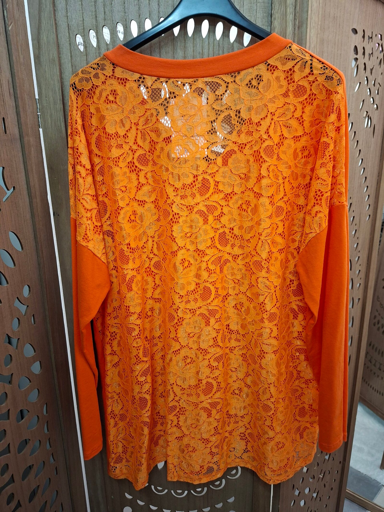 Tee shirt Coeur dos dentelle - Orange - TU GT du 46 au 52 – Image 2